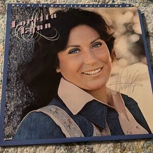Loretta Lynn “Out of my head…” Signed Jacket and Business Card